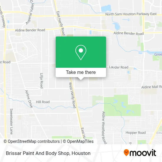 Brissar Paint And Body Shop map