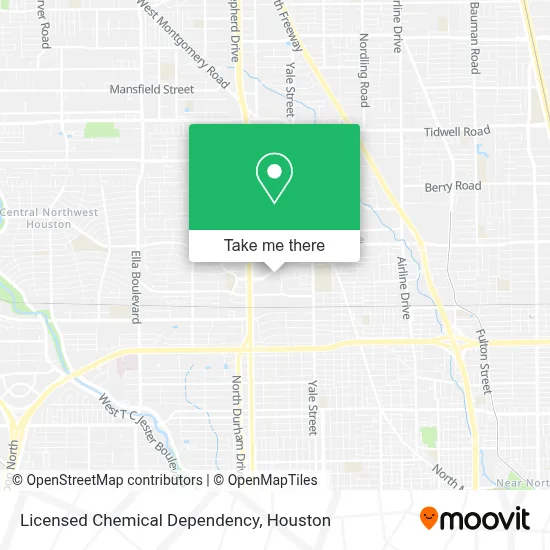 Licensed Chemical Dependency map