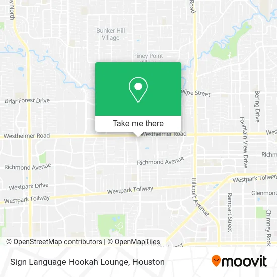 Sign Language Hookah Lounge map
