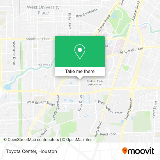 Toyota Center map