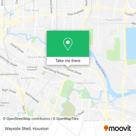 Wayside Shell map