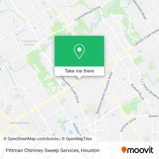 Pittman Chimney Sweep Services map