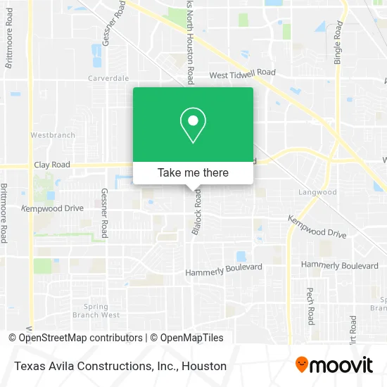 Texas Avila Constructions, Inc. map