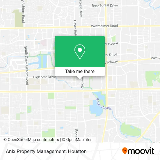 Anix Property Management map
