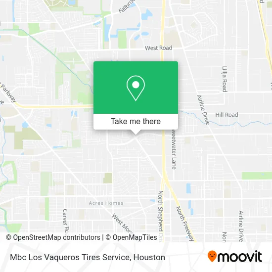 Mbc Los Vaqueros Tires Service map