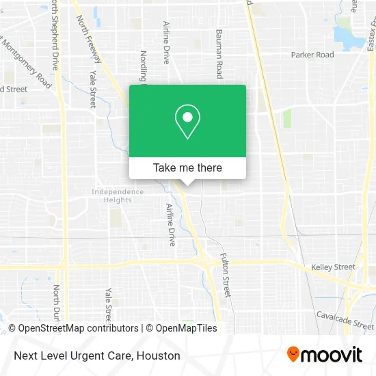 Next Level Urgent Care map