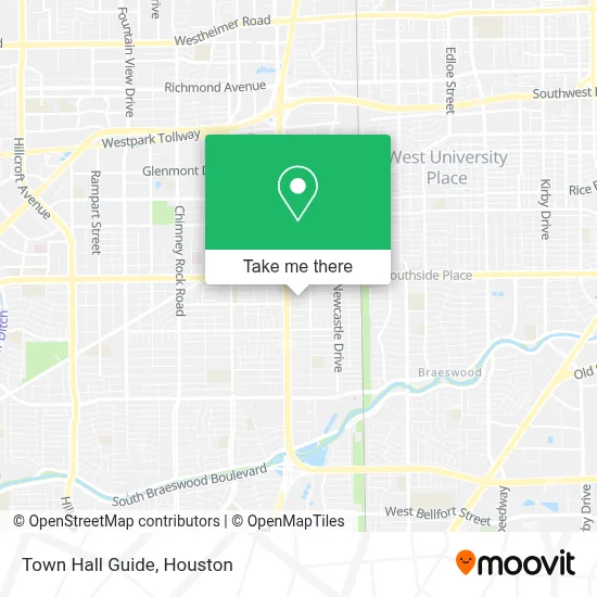 Town Hall Guide map
