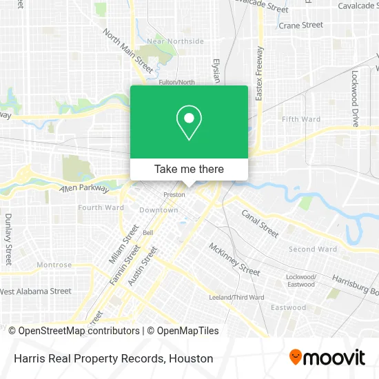 Harris Real Property Records map
