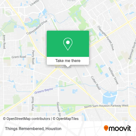 Things Remembered map