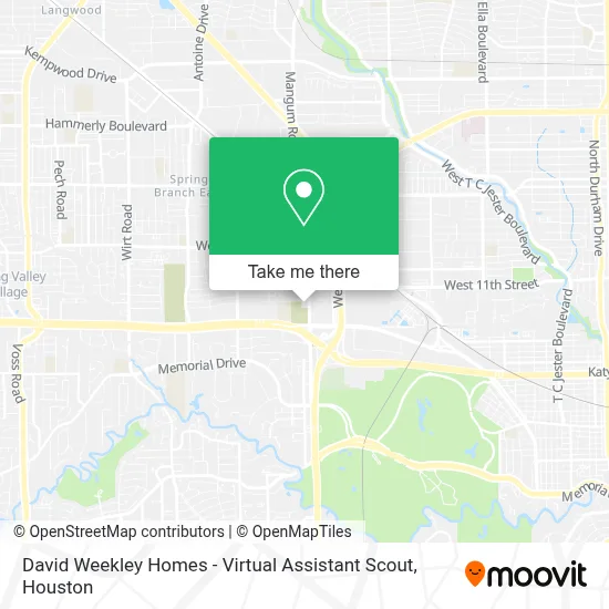 David Weekley Homes - Virtual Assistant Scout map