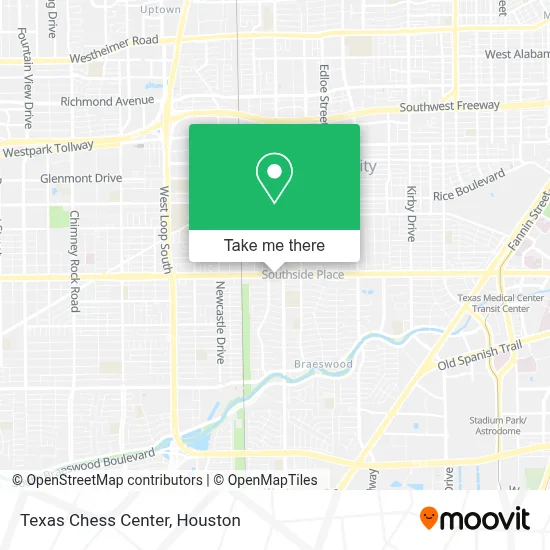 Texas Chess Center map