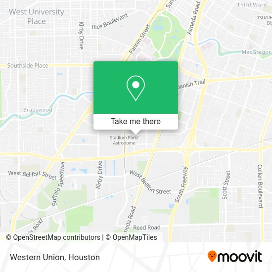 Western Union map