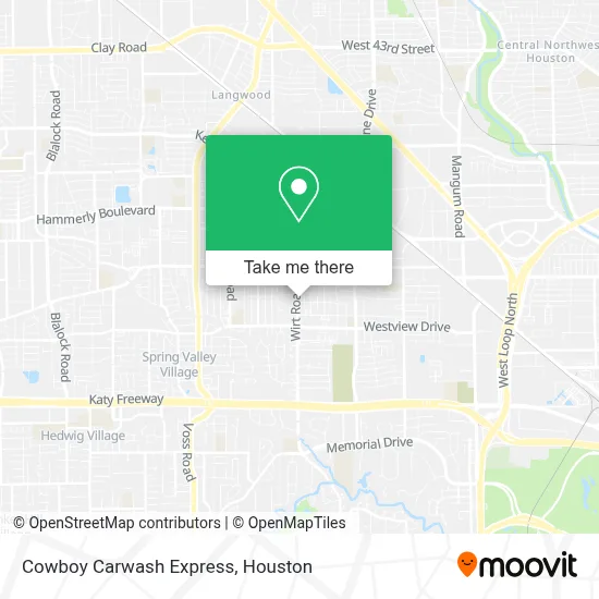 Cowboy Carwash Express map