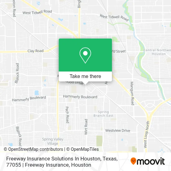Freeway Insurance Solutions In Houston, Texas, 77055 | Freeway Insurance map