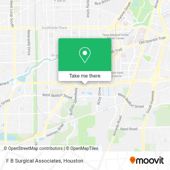 F B Surgical Associates map