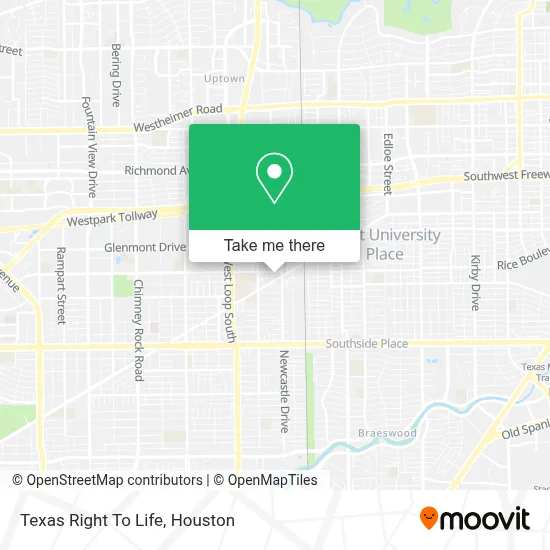 Texas Right To Life map