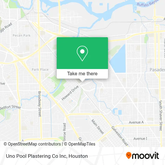 Uno Pool Plastering Co Inc map
