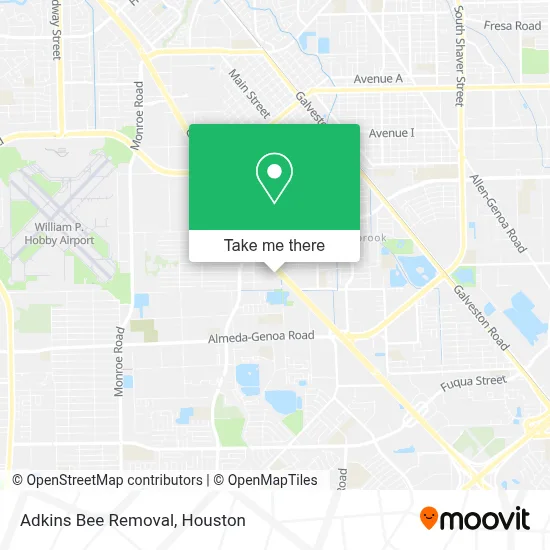 Adkins Bee Removal map