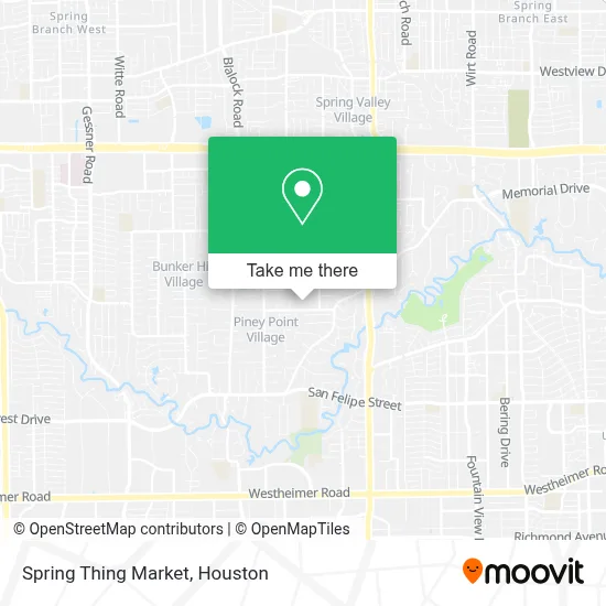 Spring Thing Market map