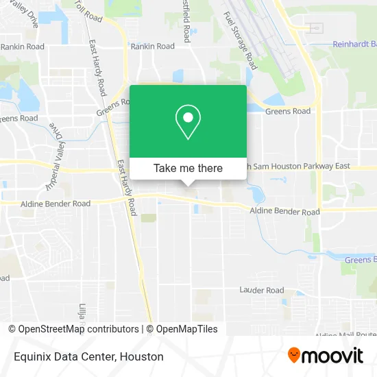 Equinix Data Center map