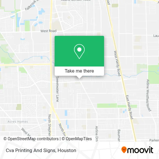 Cva Printing And Signs map