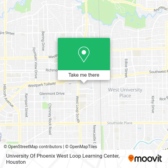 University Of Phoenix West Loop Learning Center map
