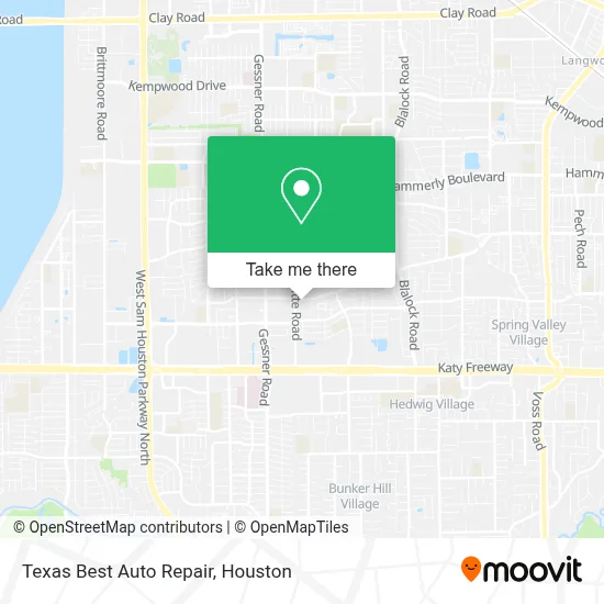 Texas Best Auto Repair map