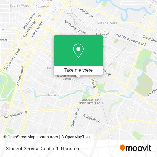 Student Service Center 1 map