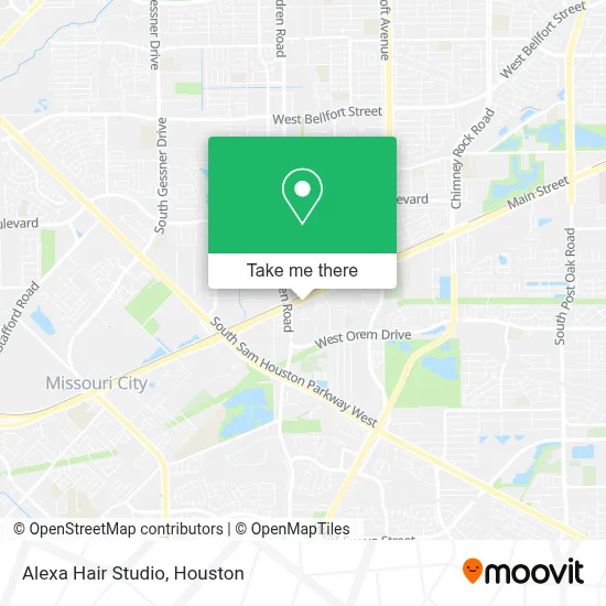 Alexa Hair Studio map