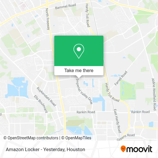 Amazon Locker - Yesterday map