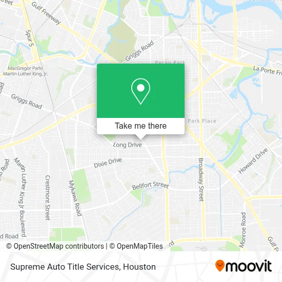 Supreme Auto Title Services map
