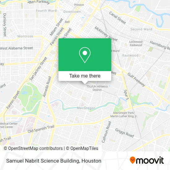 Samuel Nabrit Science Building map
