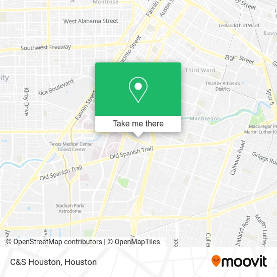 C&S Houston map