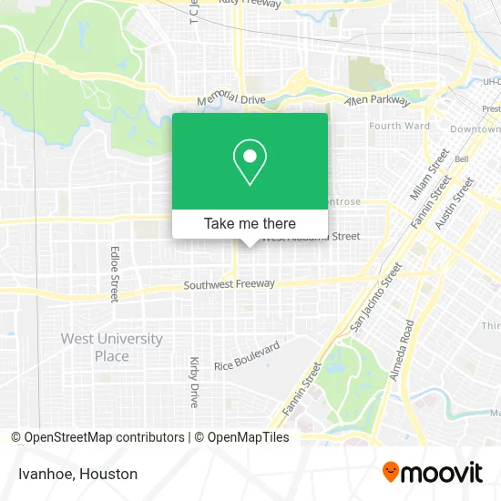 Ivanhoe map