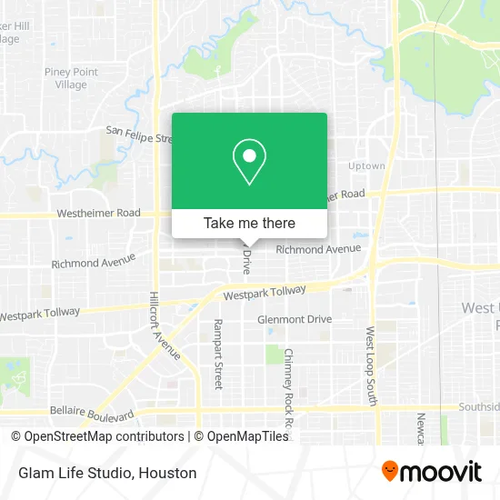 Glam Life Studio map