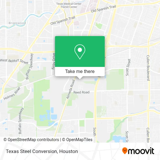 Texas Steel Conversion map