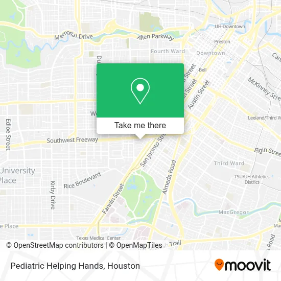 Pediatric Helping Hands map