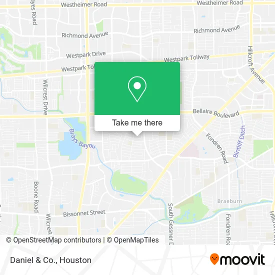 Daniel & Co. map
