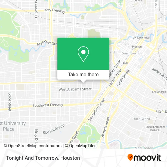 Tonight And Tomorrow map