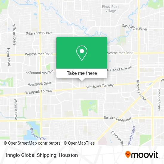 Innglo Global Shipping map