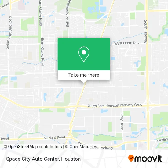 Space City Auto Center map