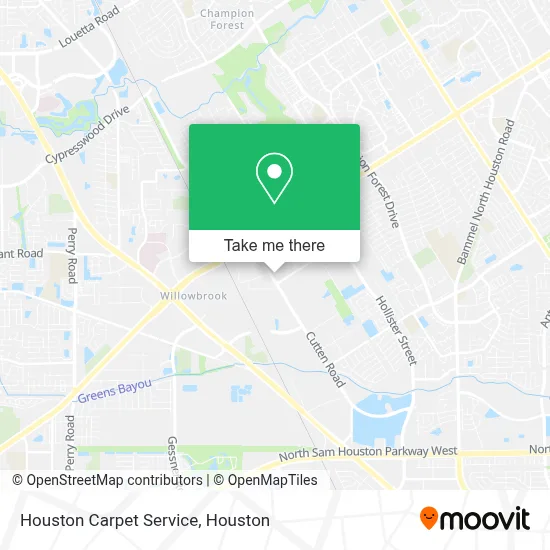 Houston Carpet Service map