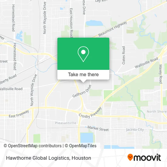 Hawthorne Global Logistics map