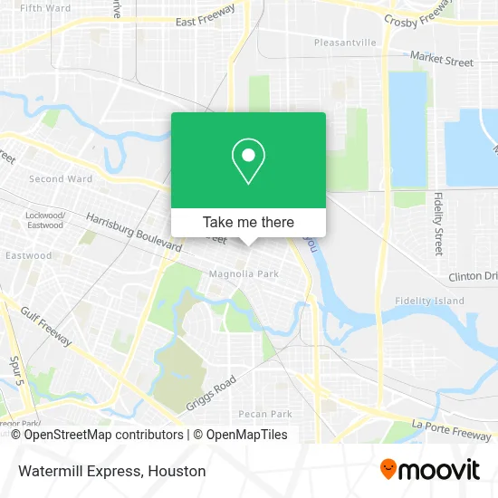 Watermill Express map
