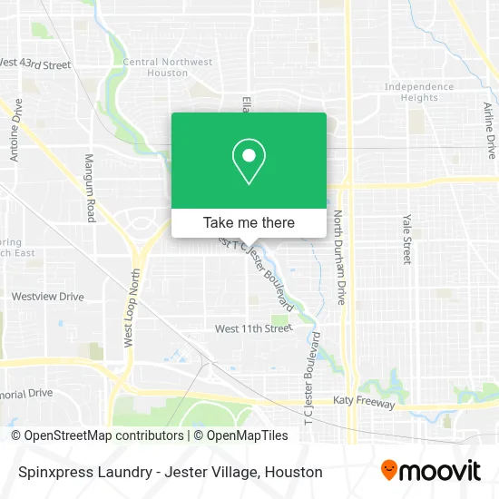 Spinxpress Laundry - Jester Village map