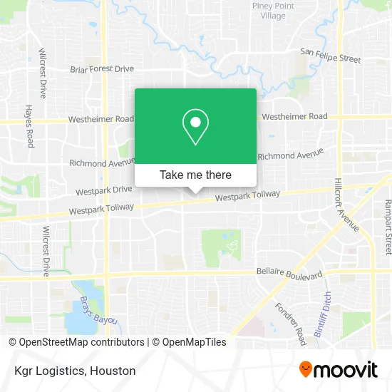 Kgr Logistics map