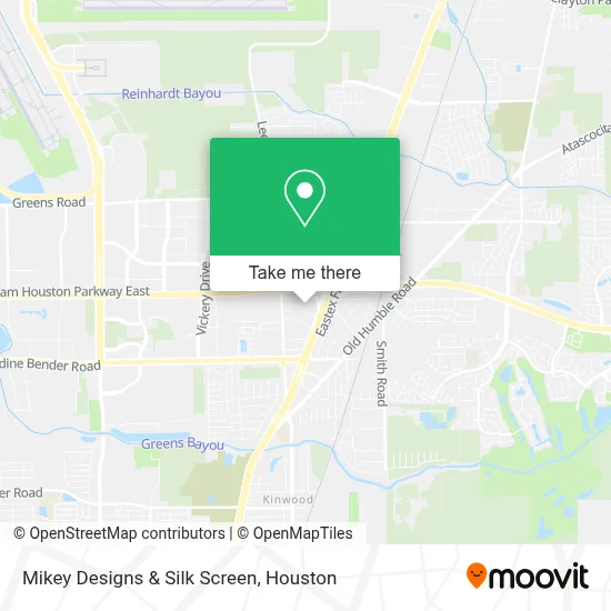 Mikey Designs & Silk Screen map