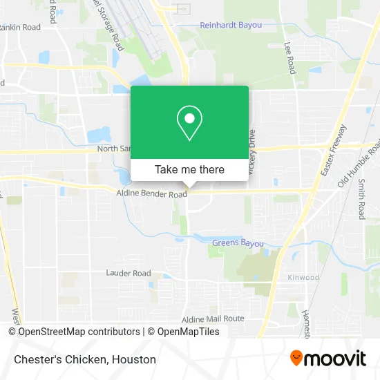 Chester's Chicken map