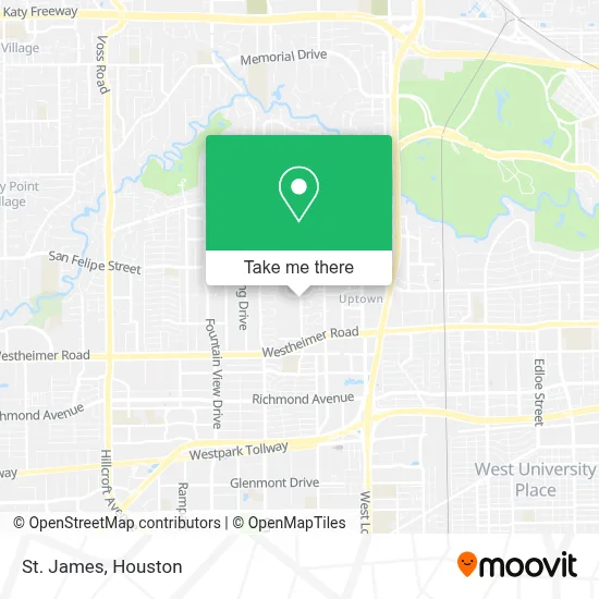 St. James map