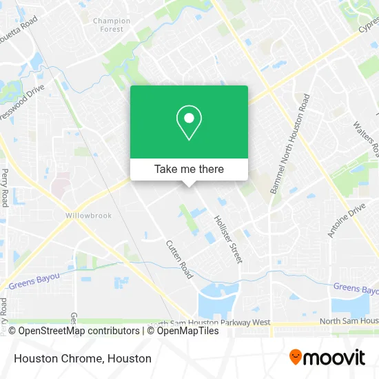 Houston Chrome map